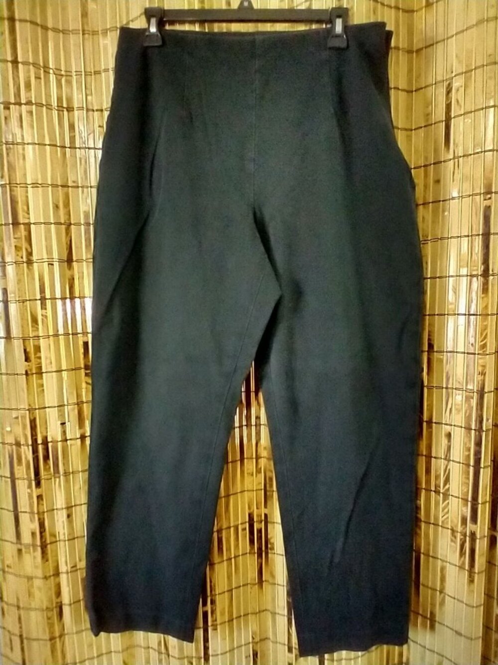 Eddie Bauer Bremerton Fit Black Side-Zip Stretch Dress Pants in Size 16